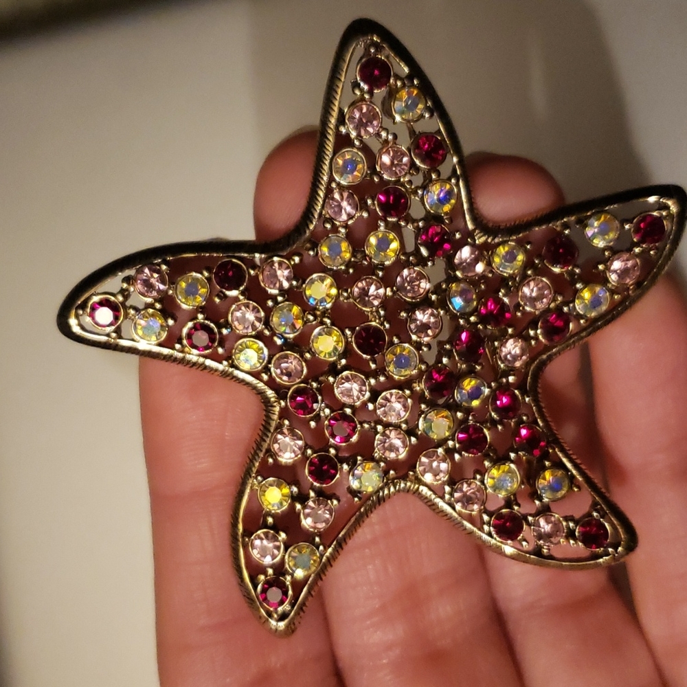 COPY - VINTAGE STARFISH  BROOCH